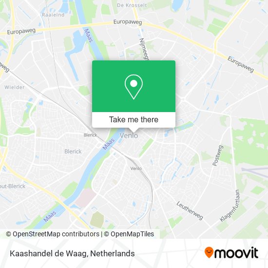 Kaashandel de Waag Karte