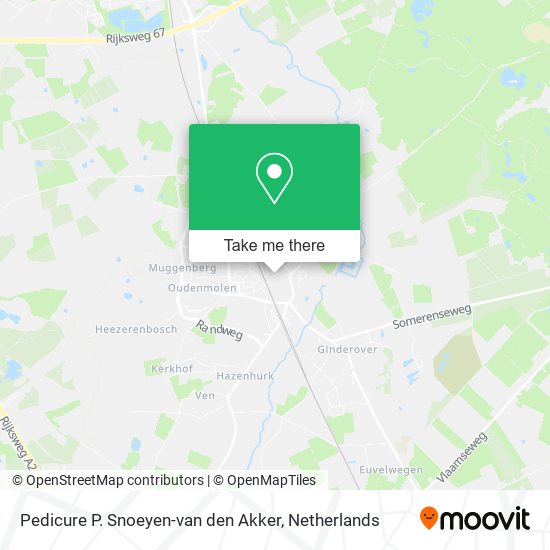 Pedicure P. Snoeyen-van den Akker map