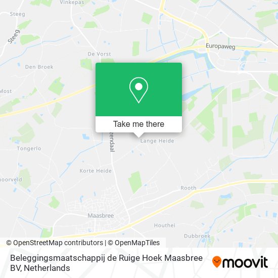 Beleggingsmaatschappij de Ruige Hoek Maasbree BV map