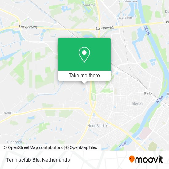 Tennisclub Ble map