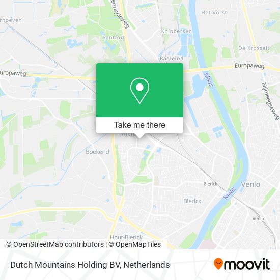 Dutch Mountains Holding BV map