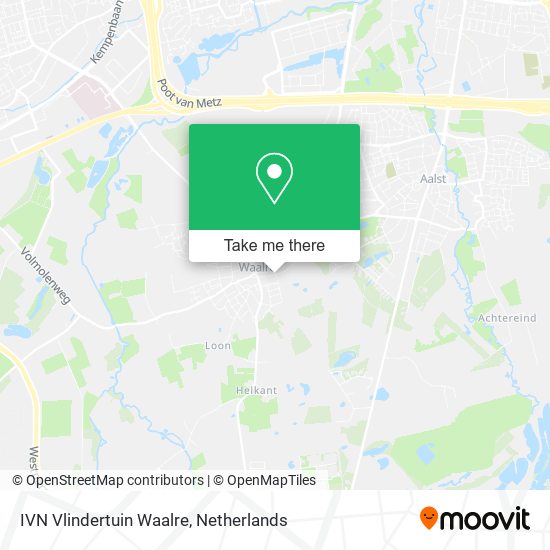 IVN Vlindertuin Waalre map