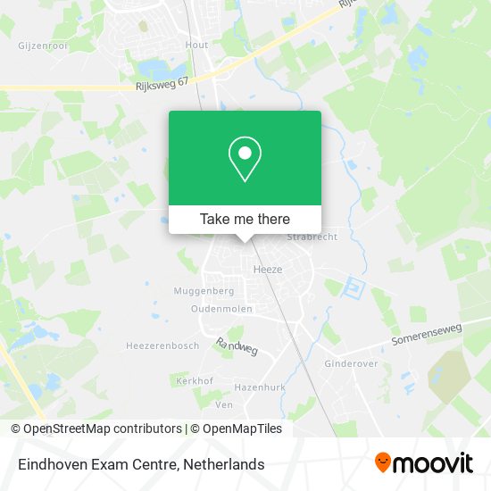 Eindhoven Exam Centre map