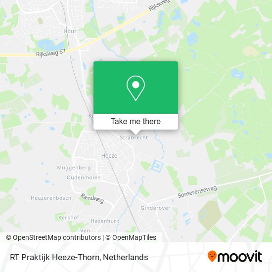 RT Praktijk Heeze-Thorn map