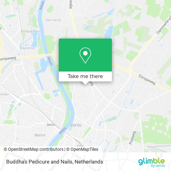 Buddha's Pedicure and Nails map