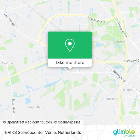 ERIKS Servicecenter Venlo Karte