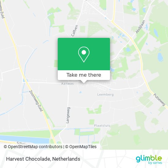 Harvest Chocolade map