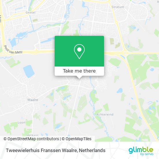 Tweewielerhuis Franssen Waalre map