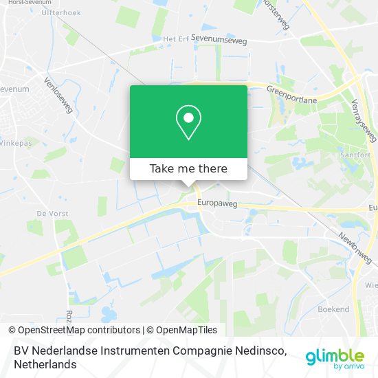 BV Nederlandse Instrumenten Compagnie Nedinsco Karte