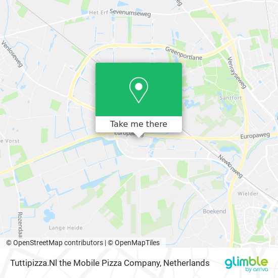 Tuttipizza.Nl the Mobile Pizza Company map