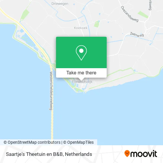 Saartje's Theetuin en B&B map