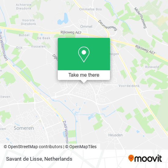 Savant de Lisse map