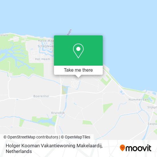 Holger Kooman Vakantiewoning Makelaardij map