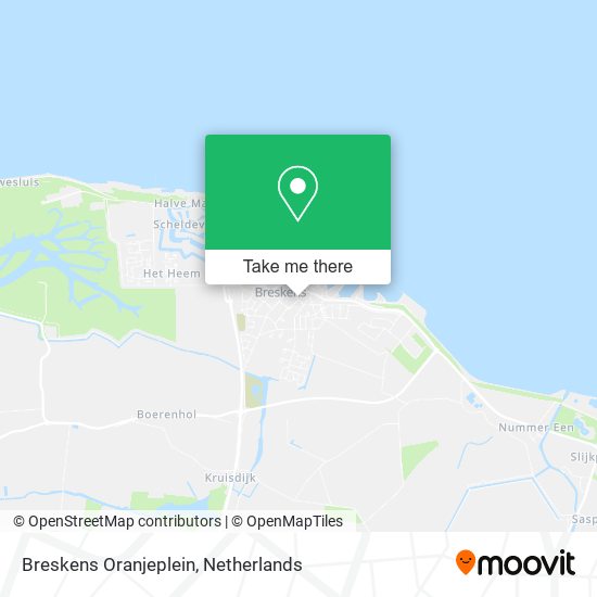Breskens Oranjeplein map