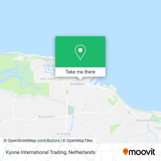 Kyone International Trading map