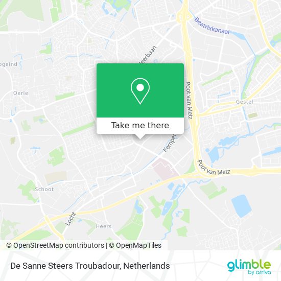 De Sanne Steers Troubadour map