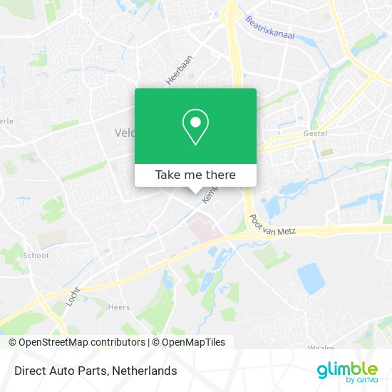 Direct Auto Parts map