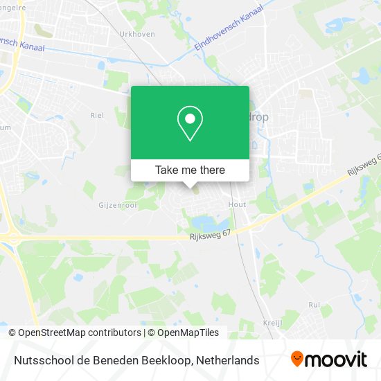 Nutsschool de Beneden Beekloop map