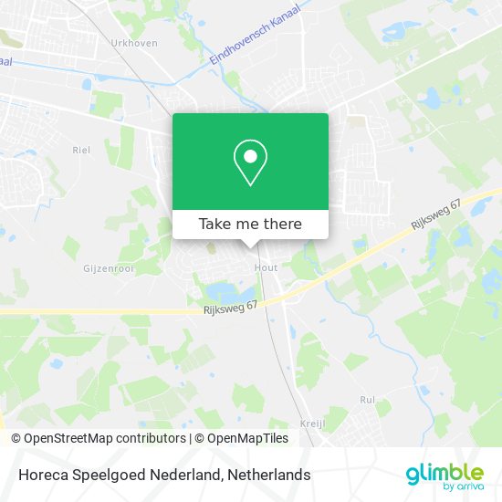 Horeca Speelgoed Nederland map