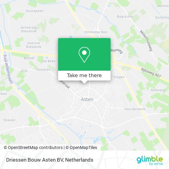 Driessen Bouw Asten BV map