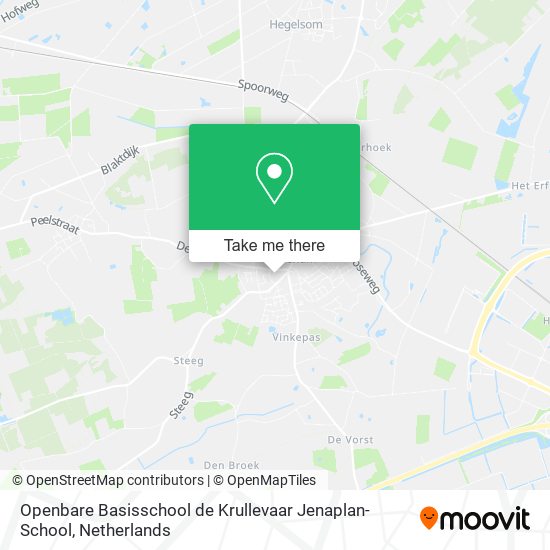 Openbare Basisschool de Krullevaar Jenaplan-School map
