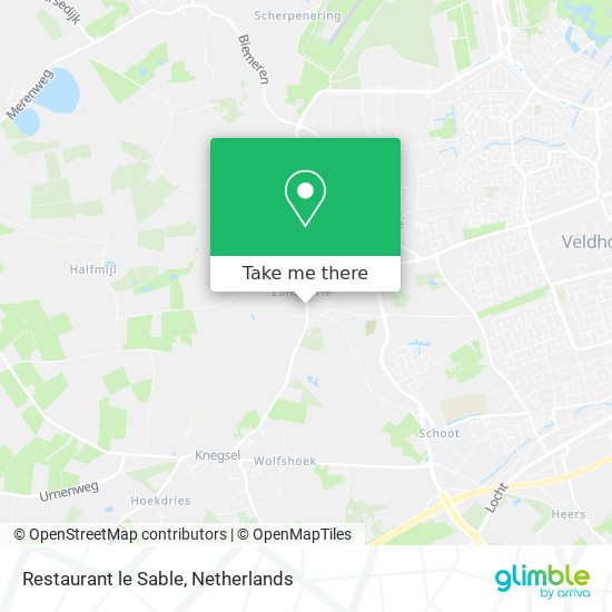 Restaurant le Sable map