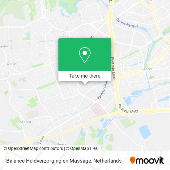 Balance Huidverzorging en Massage map