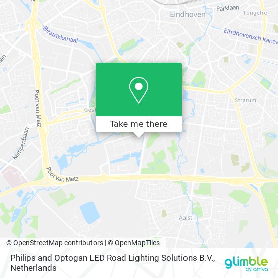 Philips and Optogan LED Road Lighting Solutions B.V. map