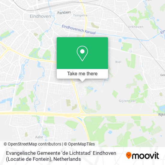 Evangelische Gemeente 'de Lichtstad' Eindhoven (Locatie de Fontein) Karte