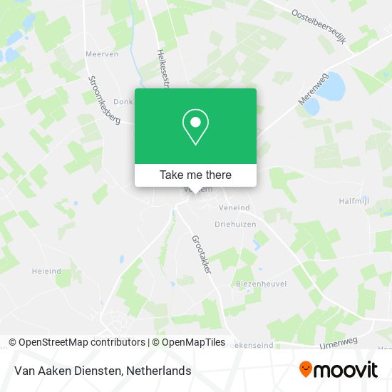 Van Aaken Diensten map