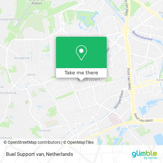 Buel Support van map