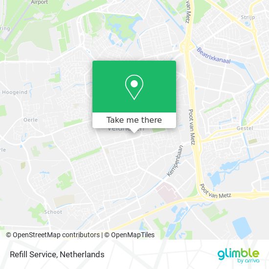 Refill Service map