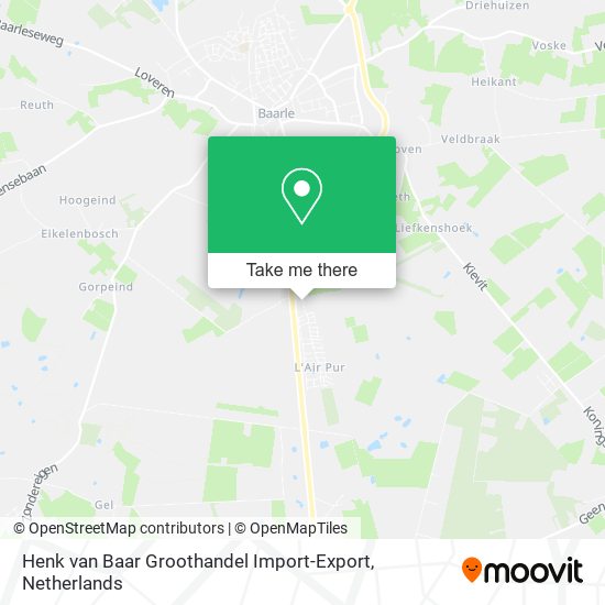 Henk van Baar Groothandel Import-Export map