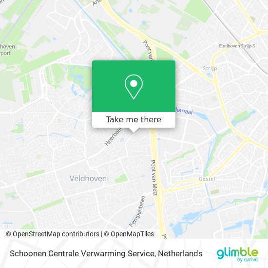 Schoonen Centrale Verwarming Service map