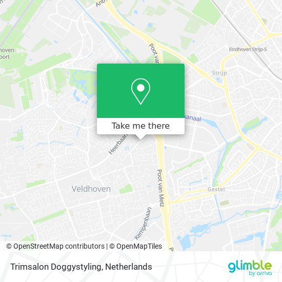 Trimsalon Doggystyling map