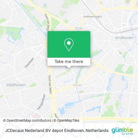 JCDecaux Nederland BV depot Eindhoven map