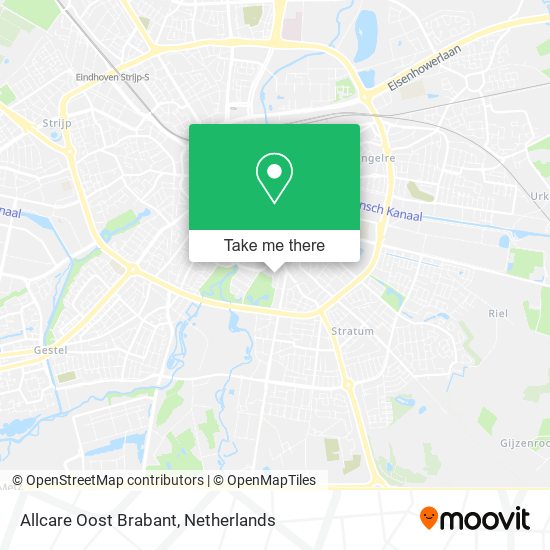 Allcare Oost Brabant map