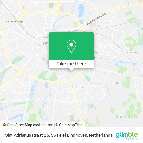 Sint Adrianusstraat 25, 5614 el Eindhoven Karte