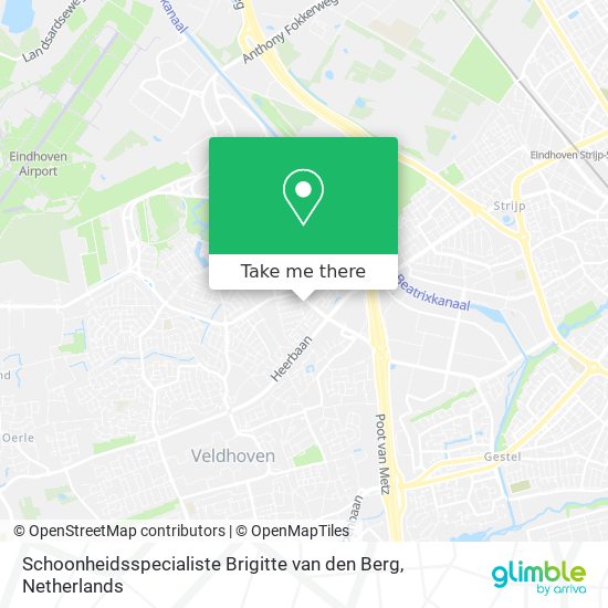 Schoonheidsspecialiste Brigitte van den Berg Karte