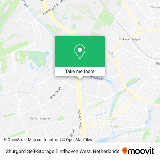 Shurgard Self-Storage Eindhoven West map