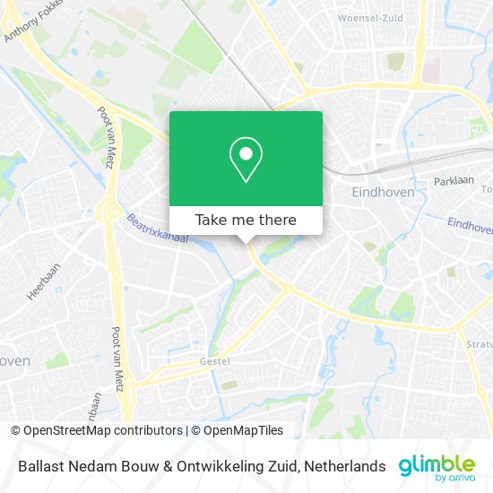 Ballast Nedam Bouw & Ontwikkeling Zuid map