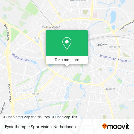 Fysiotherapie Sportvision map