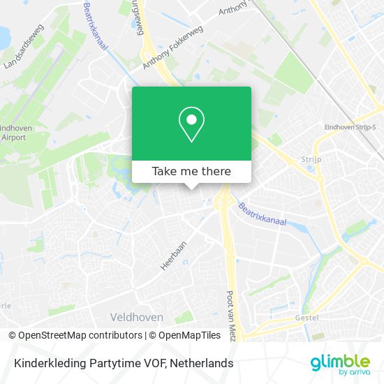 Kinderkleding Partytime VOF map