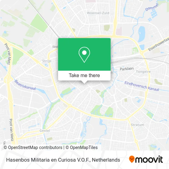 Hasenbos Militaria en Curiosa V.O.F. map