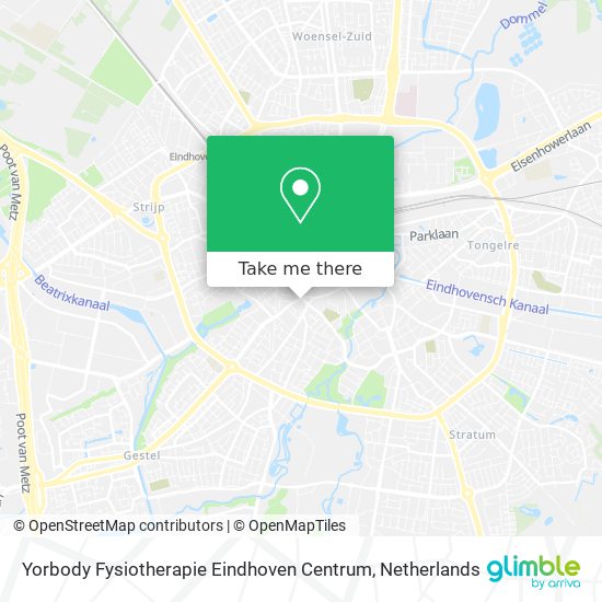 Yorbody Fysiotherapie Eindhoven Centrum map
