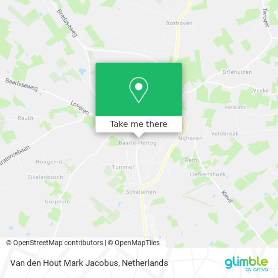 Van den Hout Mark Jacobus map