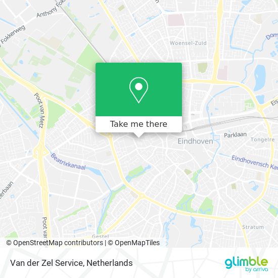 Van der Zel Service Karte