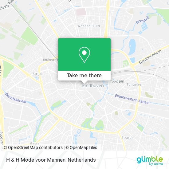 H & H Mode voor Mannen Karte