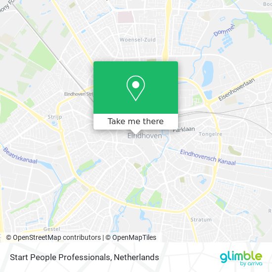 Start People Professionals map