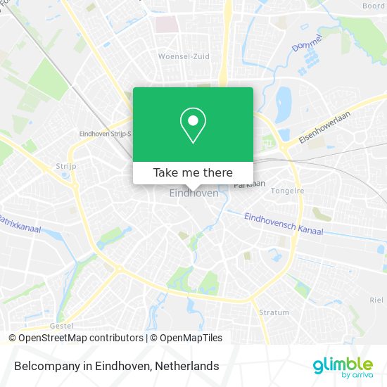 Belcompany in Eindhoven Karte